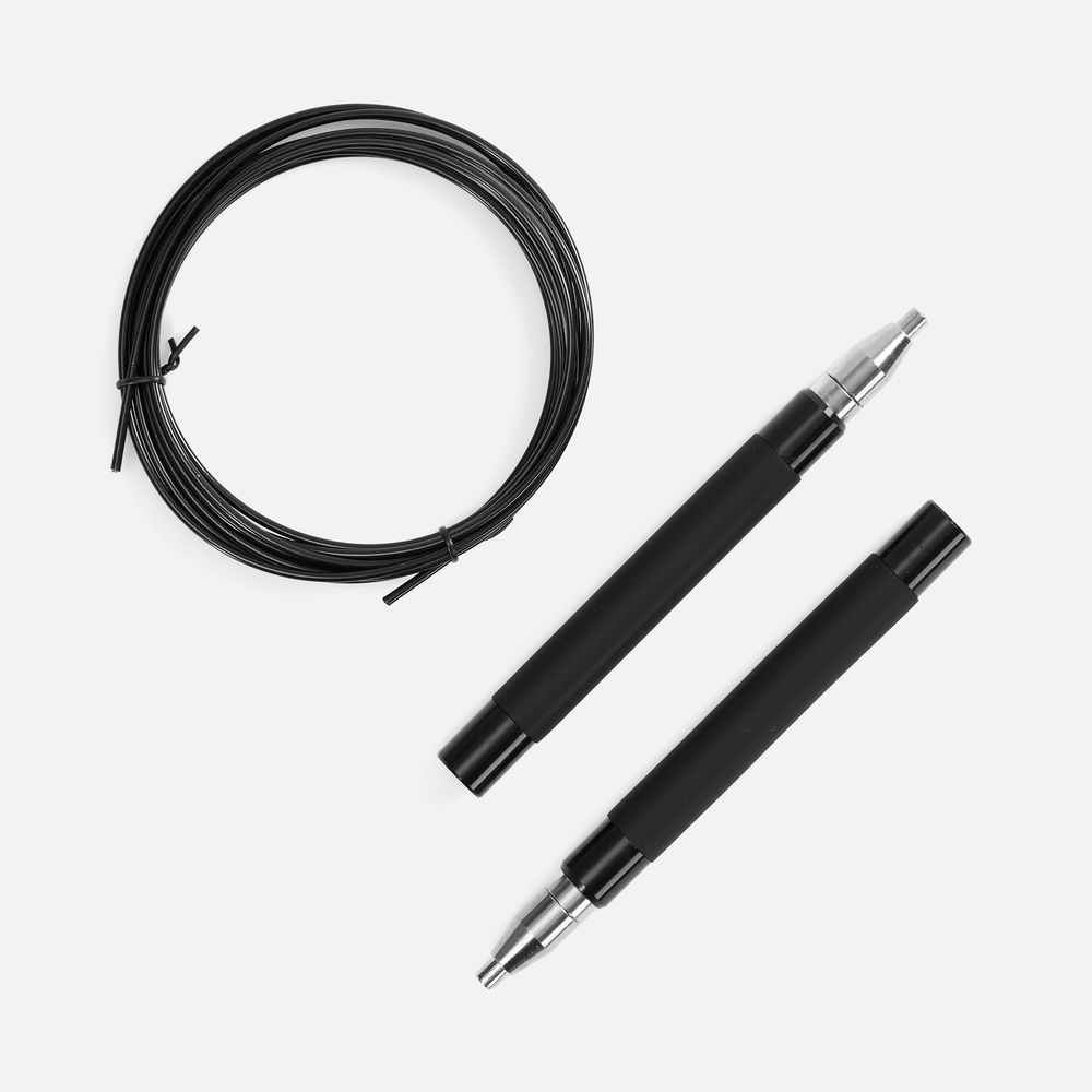 Скоростная скакалка Profi Comfi, черная / Миниатюра WWW (1000)