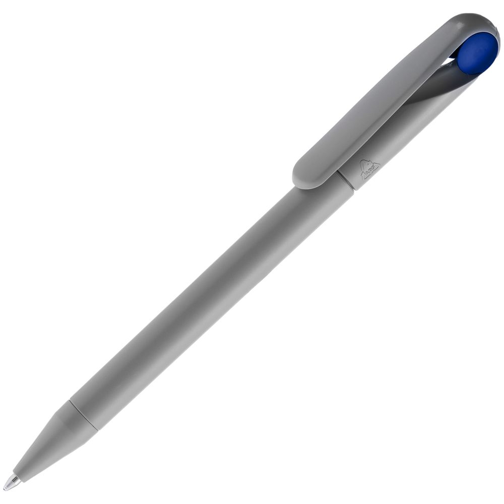 Ручка шариковая Prodir DS1 TMM Dot, серая с синим / Миниатюра WWW (1000)