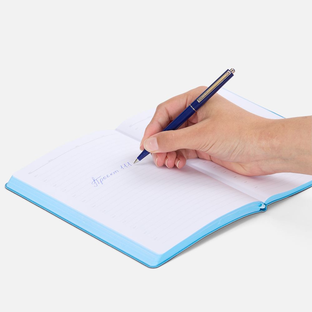 Ручка шариковая Senator Point ver.2, темно-синяя / Миниатюра WWW (1000)