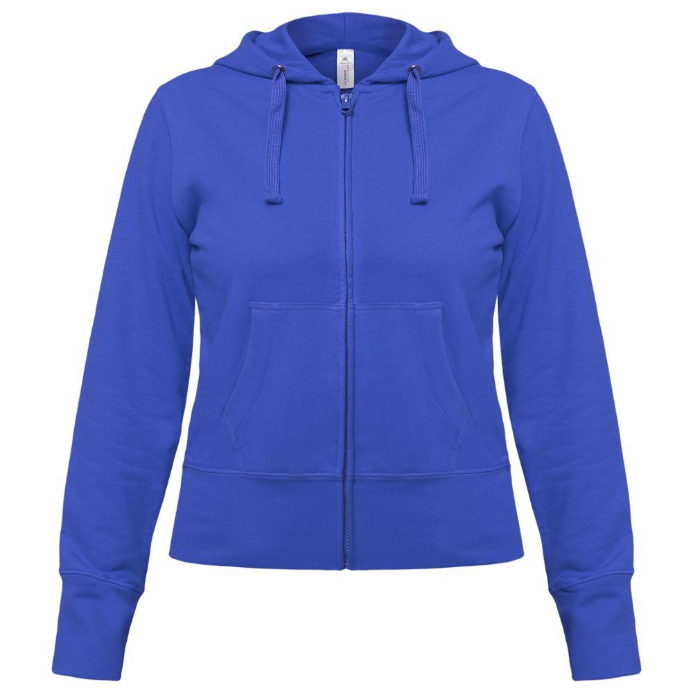 Толстовка женская Hooded Full Zip ярко-синяя / Миниатюра WWW (1000)