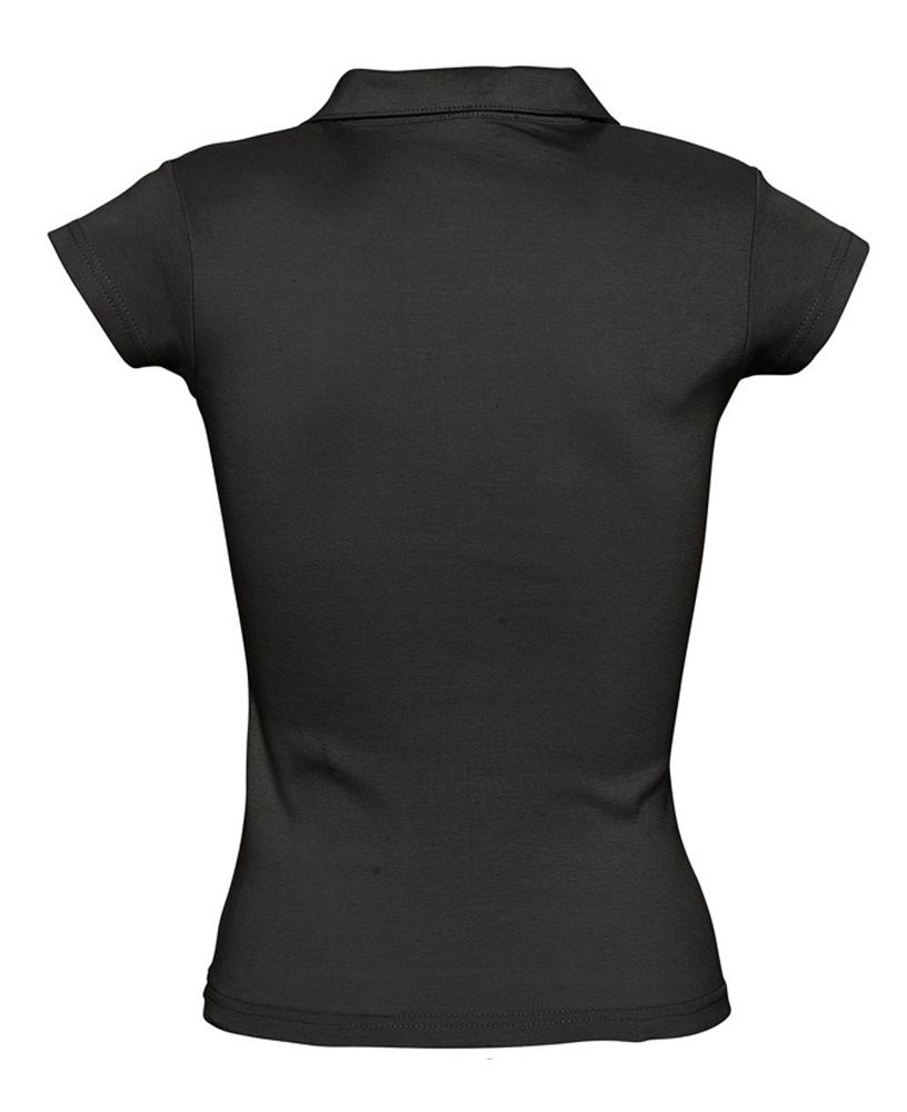 Рубашка поло женская без пуговиц Pretty 220, черная / Миниатюра WWW (1000)