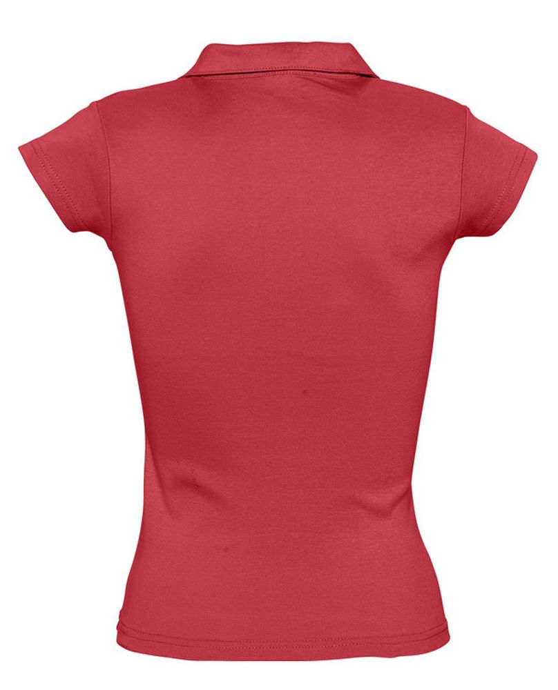 Рубашка поло женская без пуговиц Pretty 220, красная / Миниатюра WWW (1000)