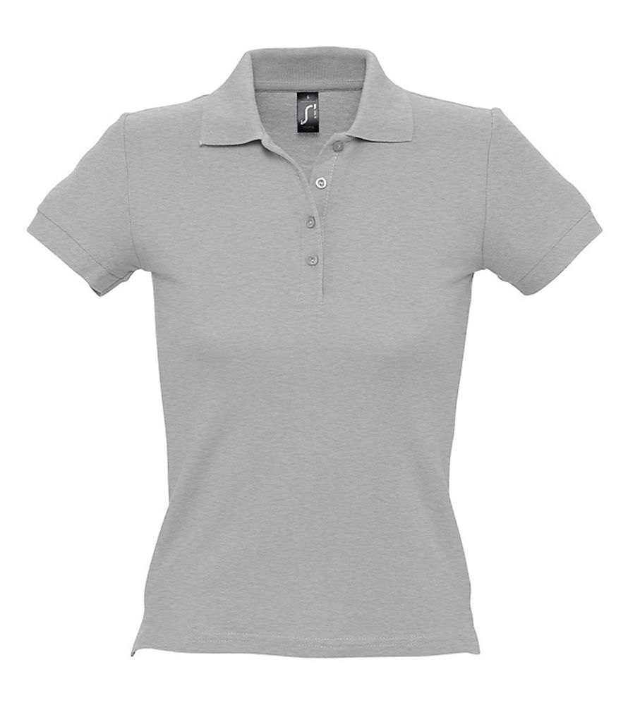 Рубашка поло женская People 210, серый меланж / Миниатюра WWW (1000)