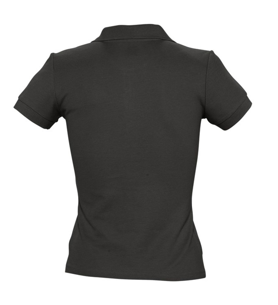 Рубашка поло женская People 210, черная / Миниатюра WWW (1000)