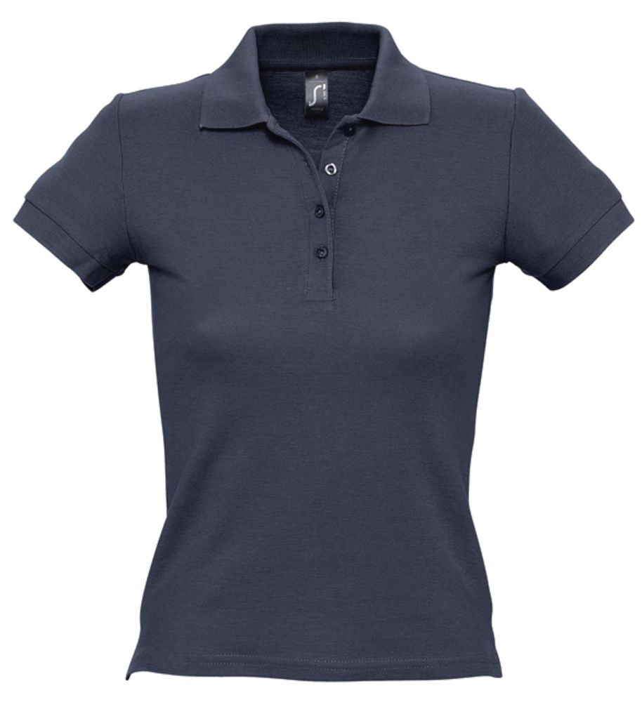 Рубашка поло женская People 210, темно-синяя (navy) / Миниатюра WWW (1000)