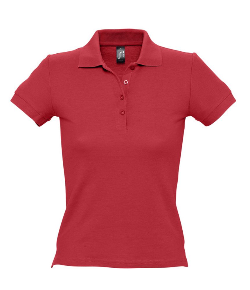 Рубашка поло женская People 210, красная / Миниатюра WWW (1000)