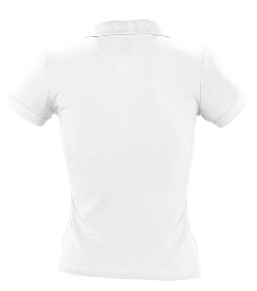 Рубашка поло женская People 210, белая / Миниатюра WWW (1000)