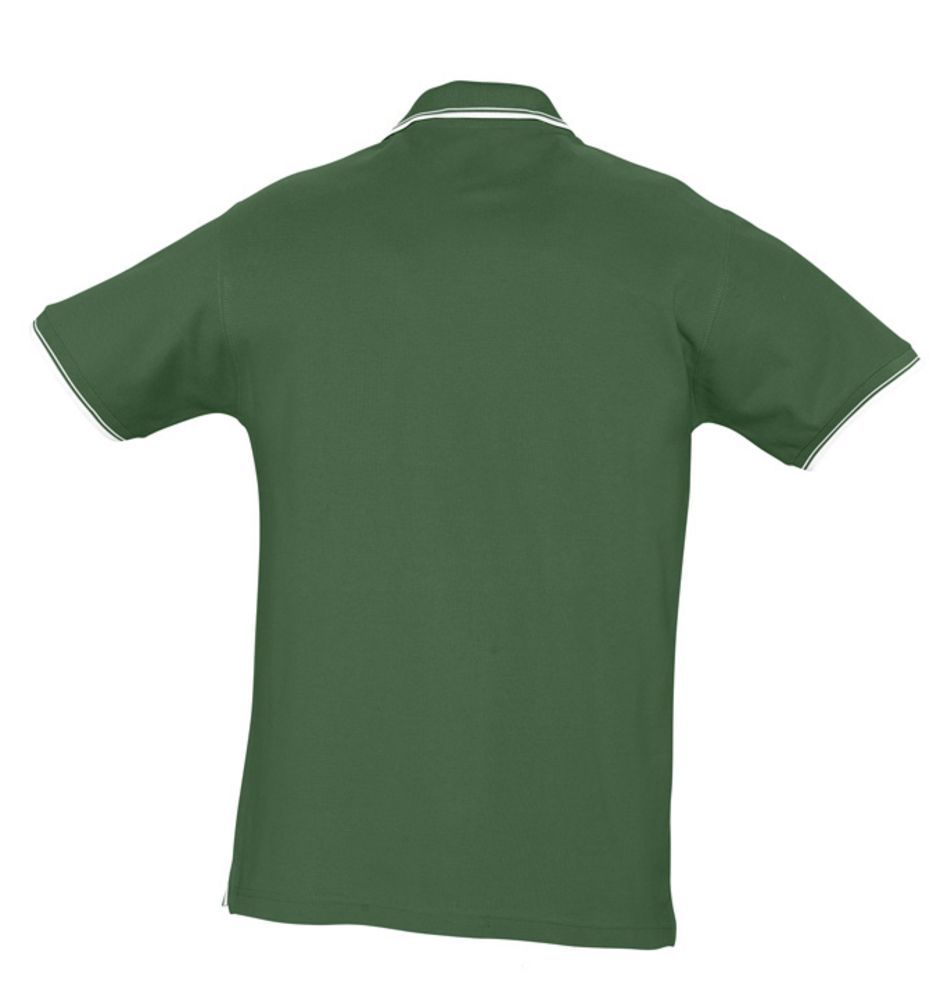 Рубашка поло мужская с контрастной отделкой Practice 270, зеленый/белый / Миниатюра WWW (1000)