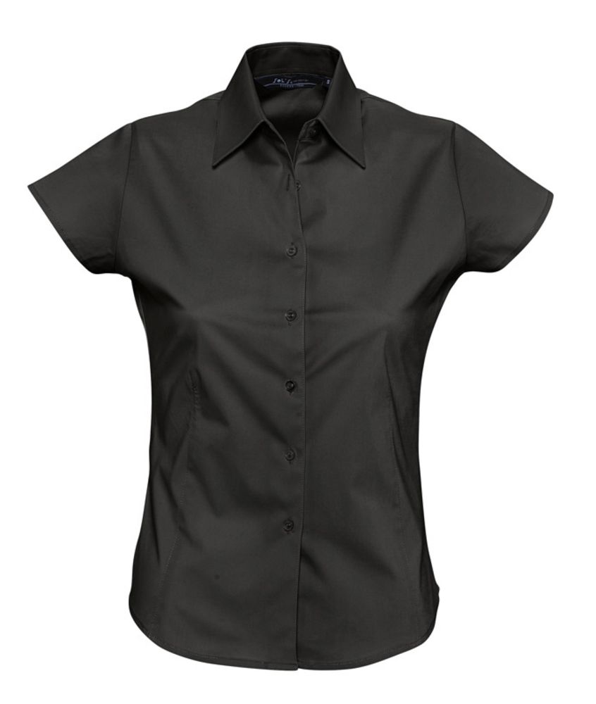 Рубашка женская с коротким рукавом Excess, черная / Миниатюра WWW (1000)