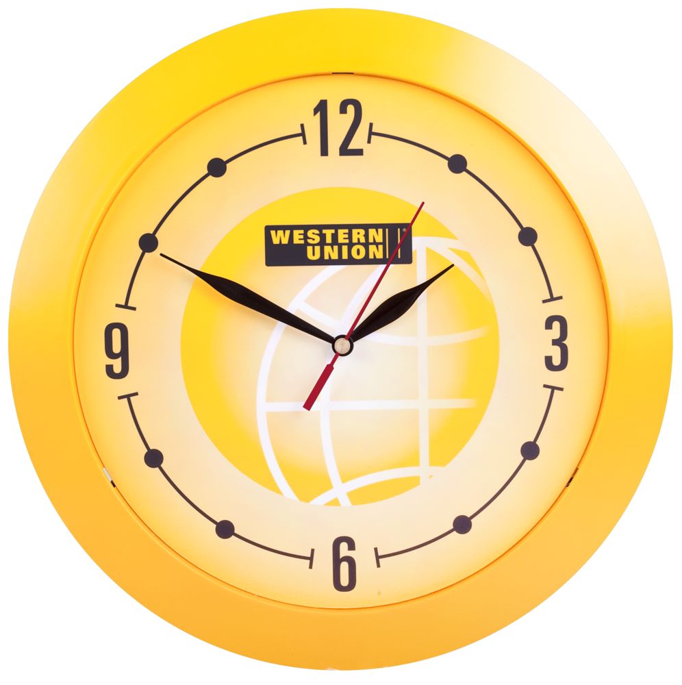 Часы настенные Vivid Large, желтые / Миниатюра WWW (1000)
