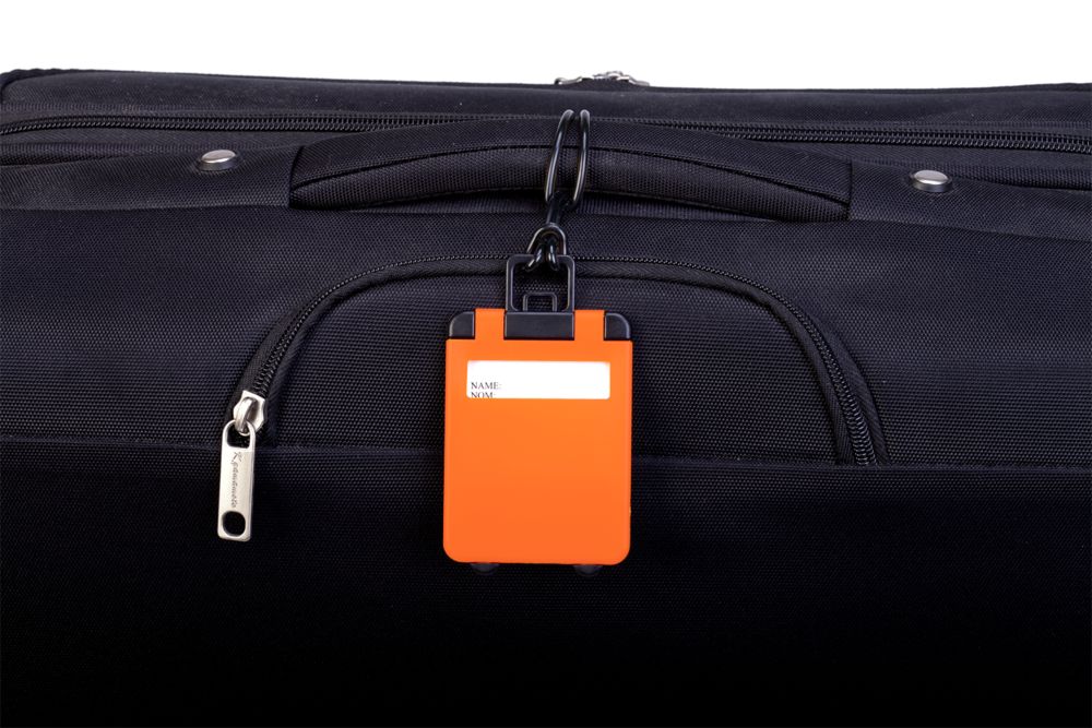 Бирка для багажа Trolley, оранжевая / Миниатюра WWW (1000)