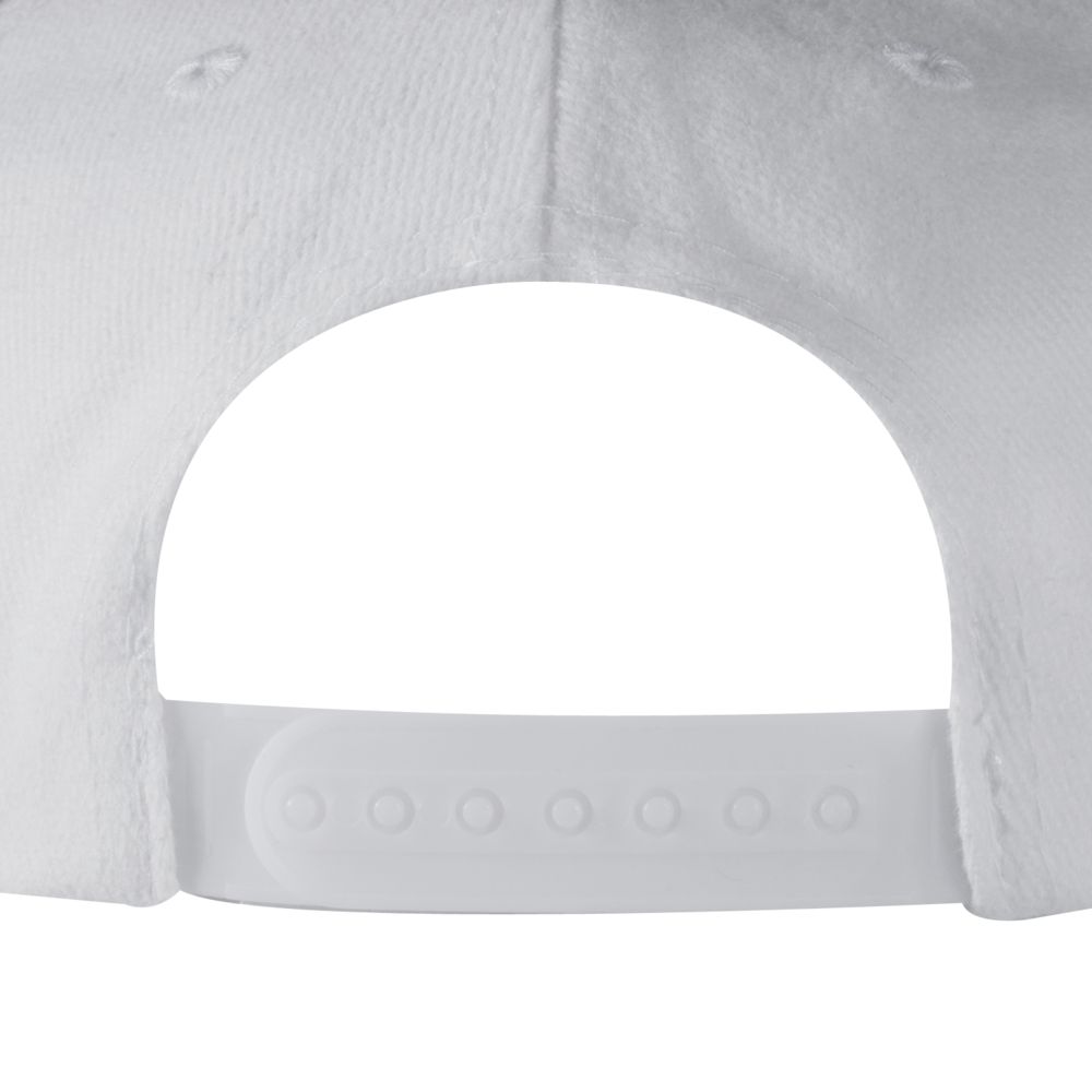 Бейсболка Snapback с прямым козырьком, белая / Миниатюра WWW (1000)
