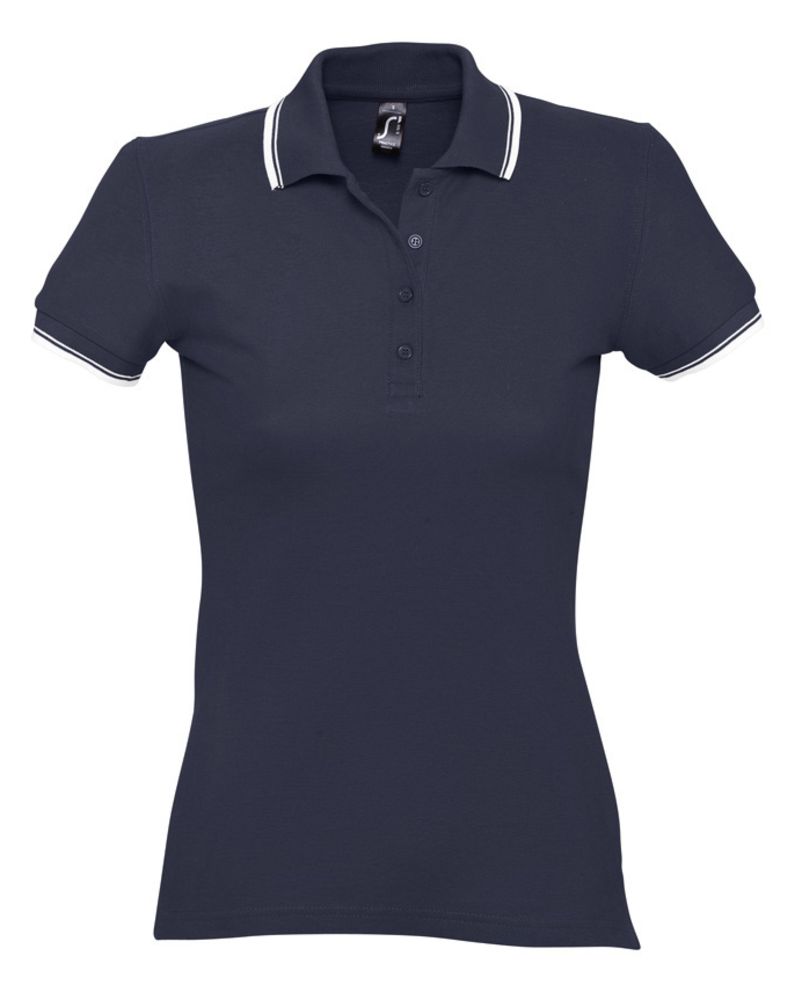 Рубашка поло женская Practice Women 270, темно-синяя с белым / Миниатюра WWW (1000)