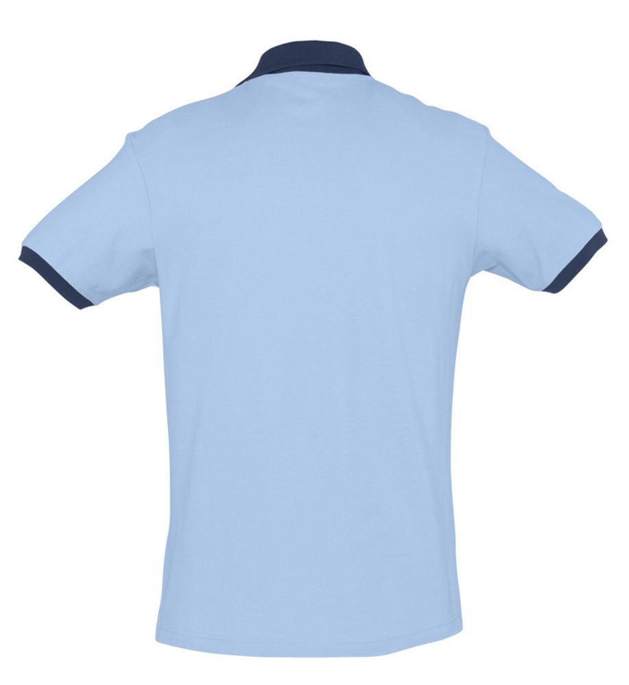 Рубашка поло Prince 190, голубая с темно-синим / Миниатюра WWW (1000)