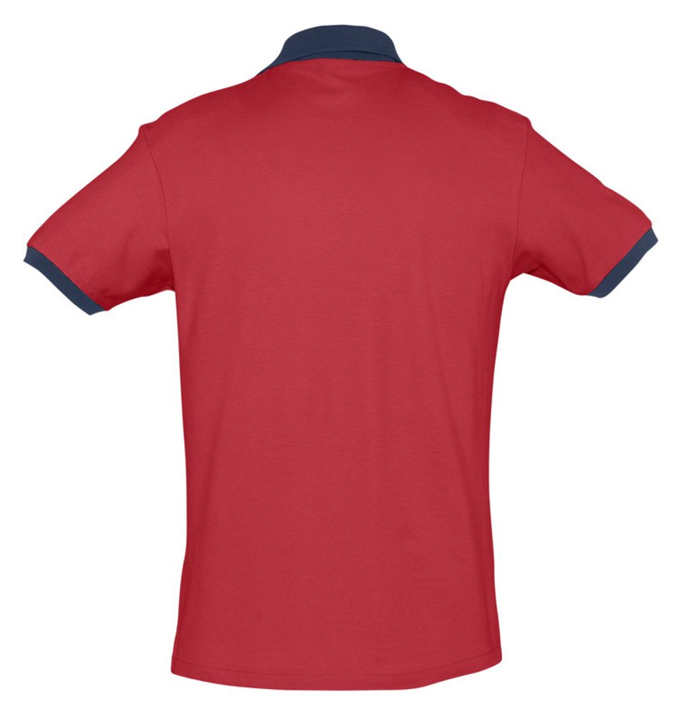 Рубашка поло Prince 190, красная с темно-синим / Миниатюра WWW (1000)