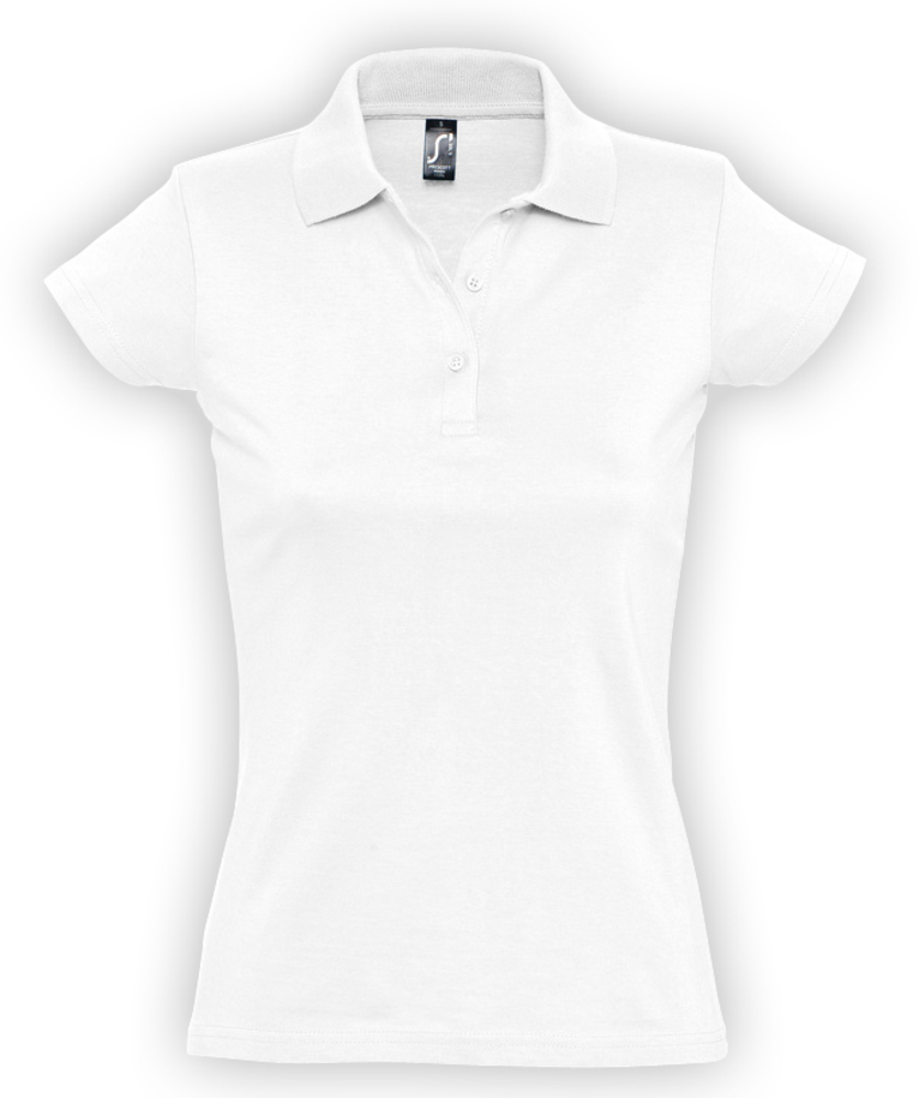 Рубашка поло женская Prescott Women 170, белая / Миниатюра WWW (1000)