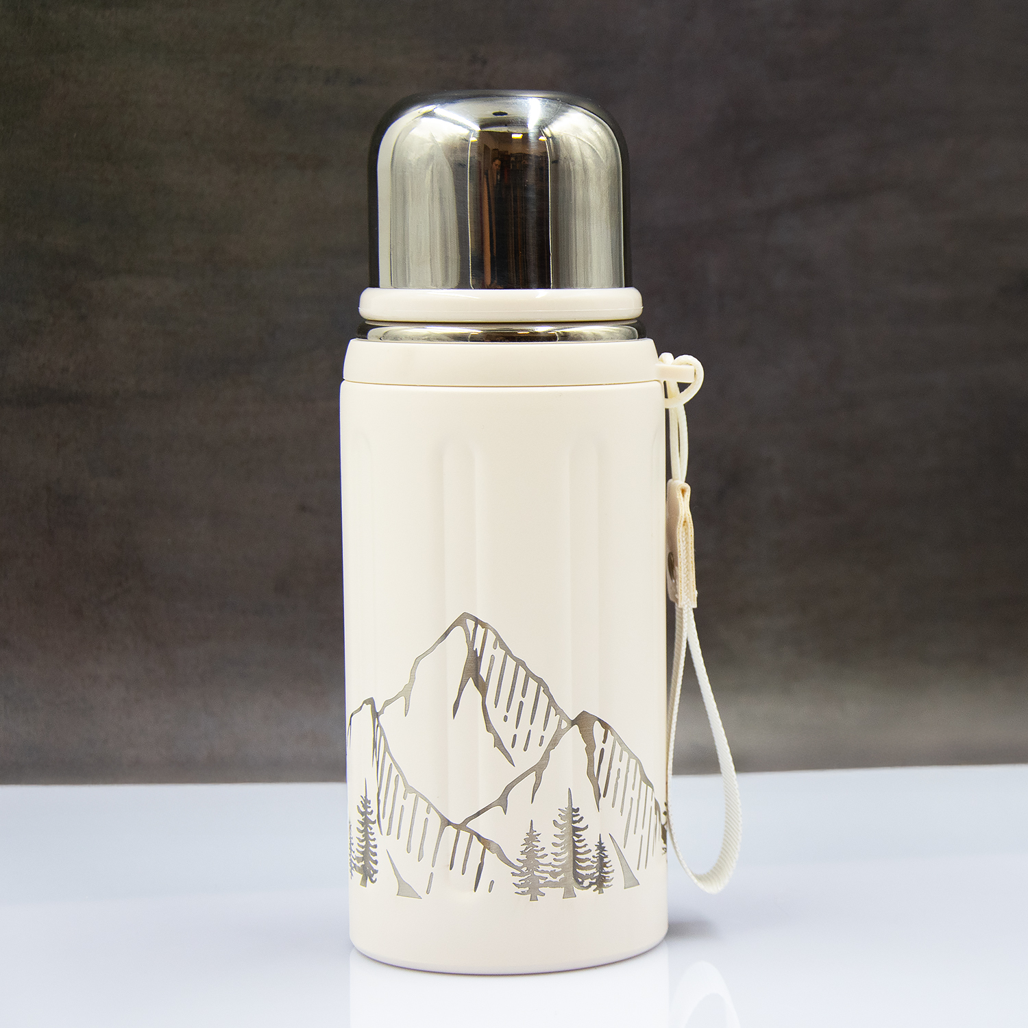 Термос Groove (слоновая кость) / 