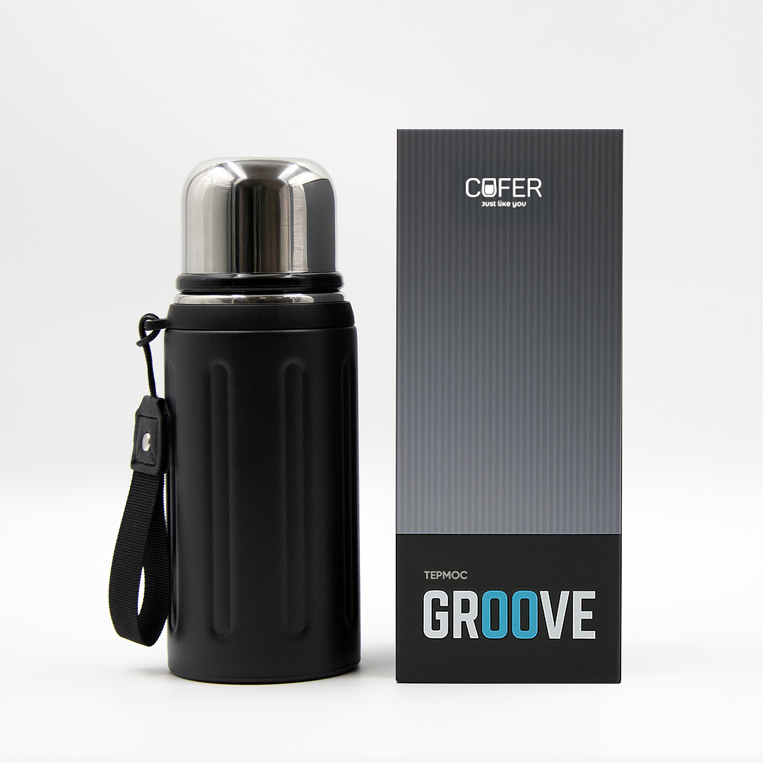 Термос Groove (черный) / 