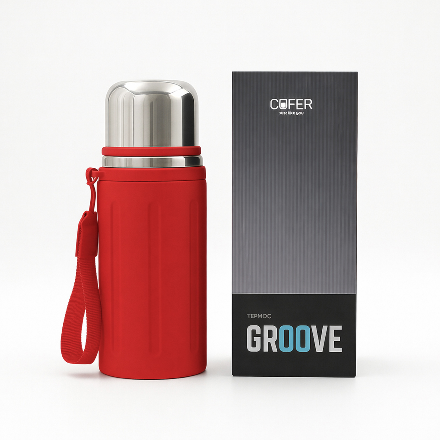 Термос Groove (красный) / 