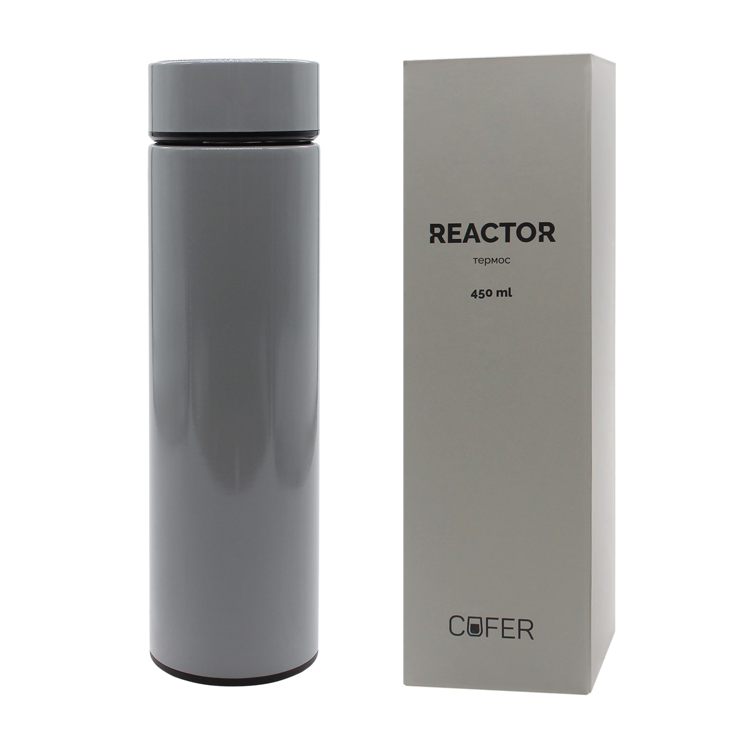 Термос Reactor с датчиком температуры (серый) / 