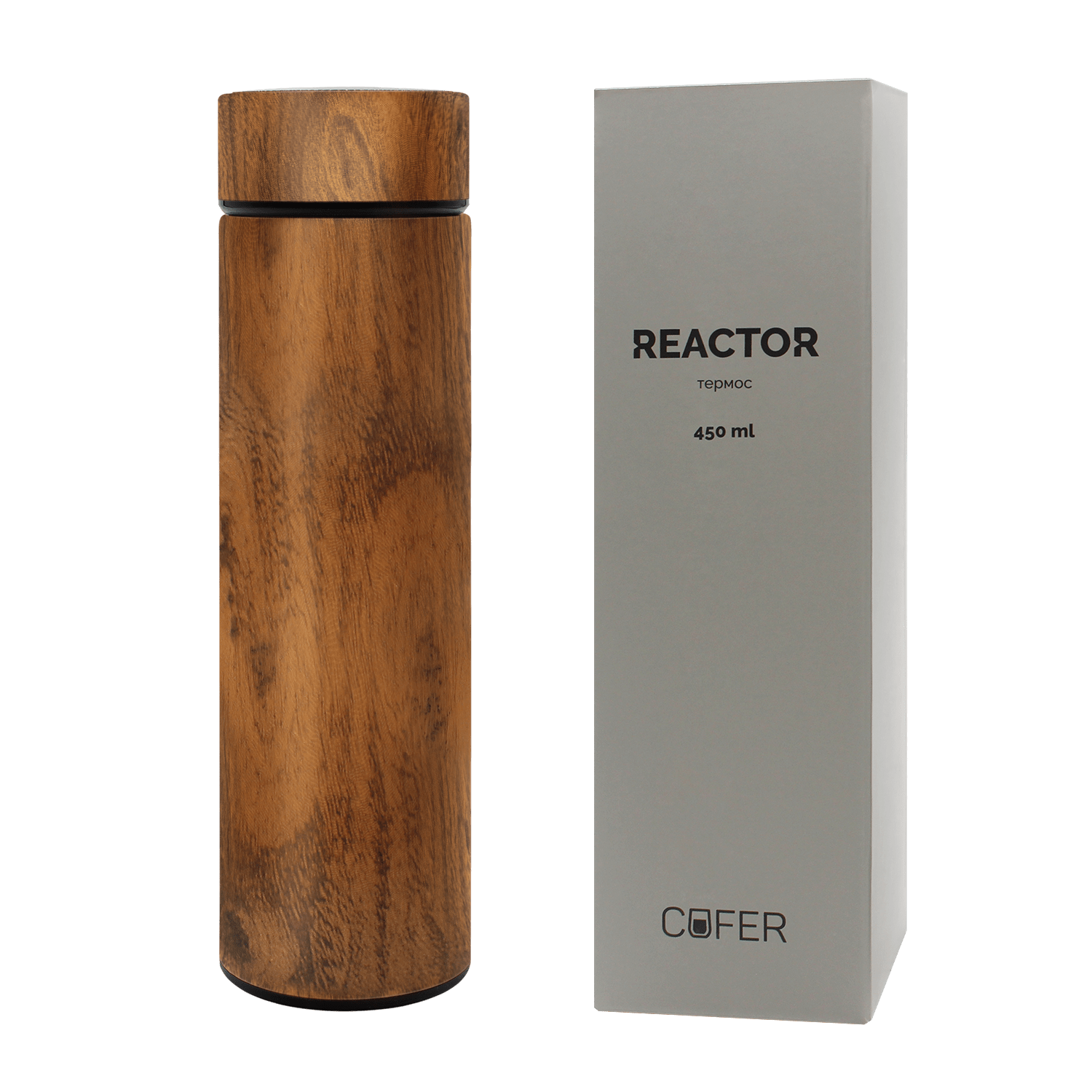 Термос Reactor design с датчиком температуры   (дерево) / 