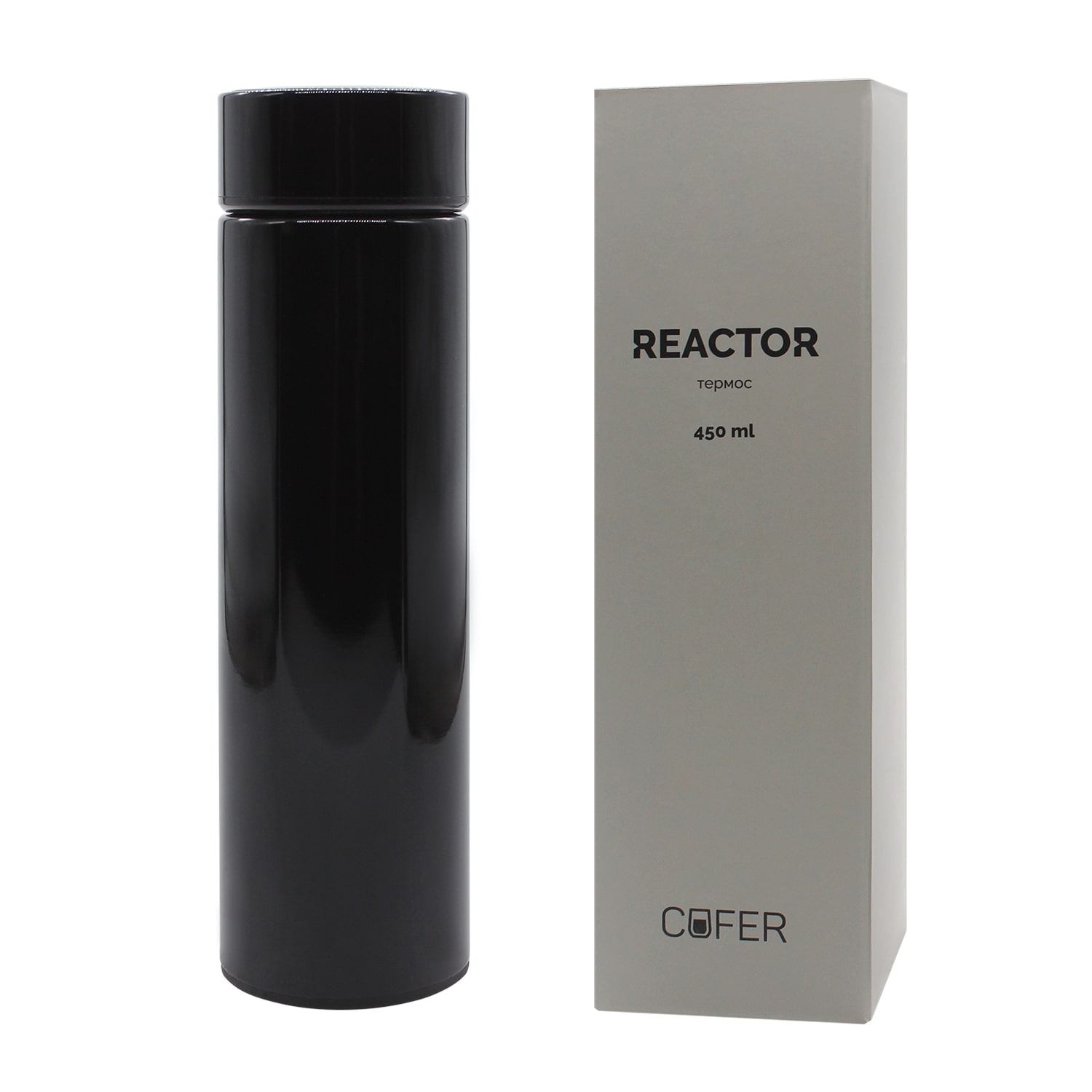 Термос Reactor с датчиком температуры (черный) / 